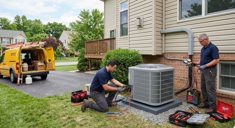 Central AC Installation project example